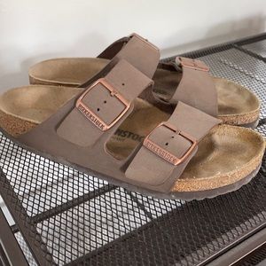 Size 38 Birkenstock in tan.